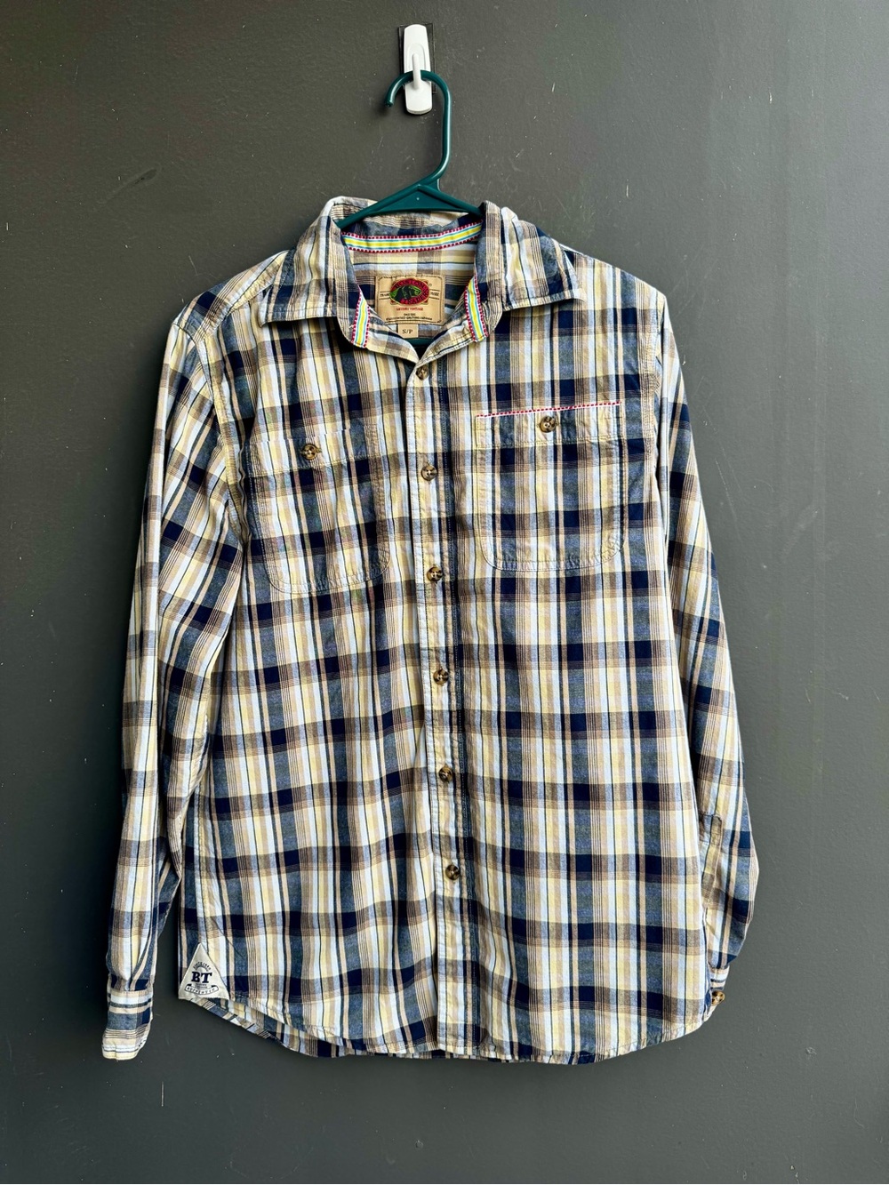 Boston Traders "Luxury Vintage" plaid button-down shirt
